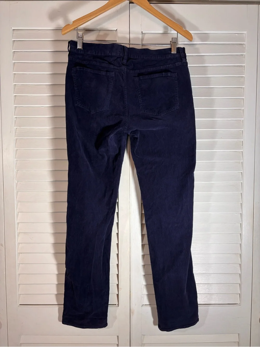 J.Crew Women’s Matchstick Corduroy Pants Size 29 Navy Blue Straight Leg